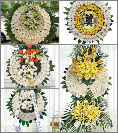 河南南阳卧龙区英庄镇官寺村花圈速递